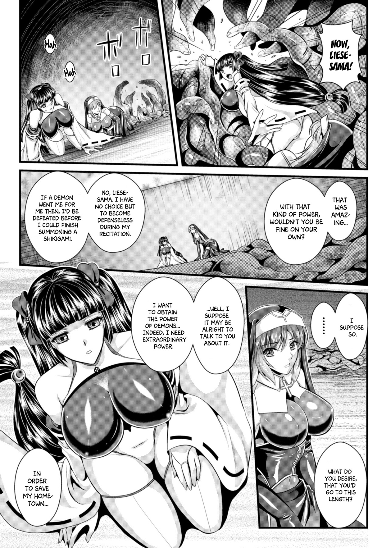 Hentai Manga Comic-Liese's destiny: Punishment Of Lust On The Slime Prison Ch.1-3-Read-88